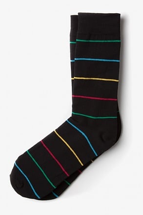 _Whittier Stripe Black Sock_