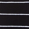 Black Carded Cotton Whittier Stripe Sock