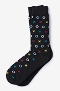 XOXO Black Medium-Large Sock Photo (0)