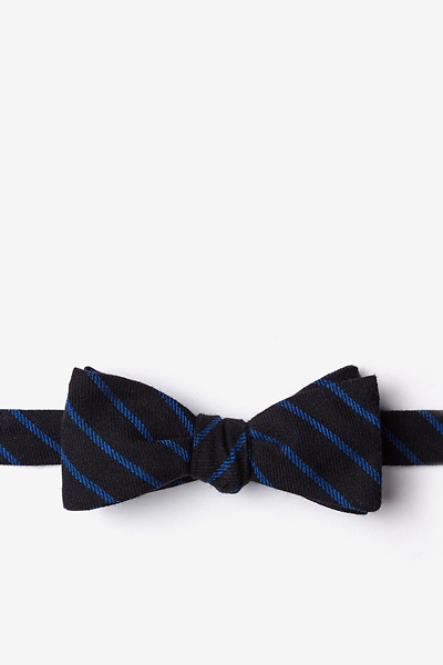 Black Cotton Arcola Skinny Bow Tie