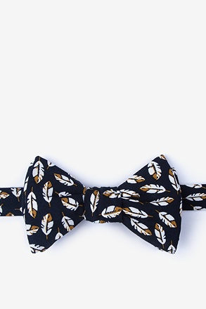 Arsen Black Self-Tie Bow Tie