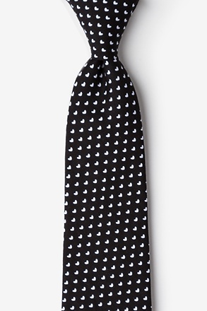 _Bandon Black Extra Long Tie_