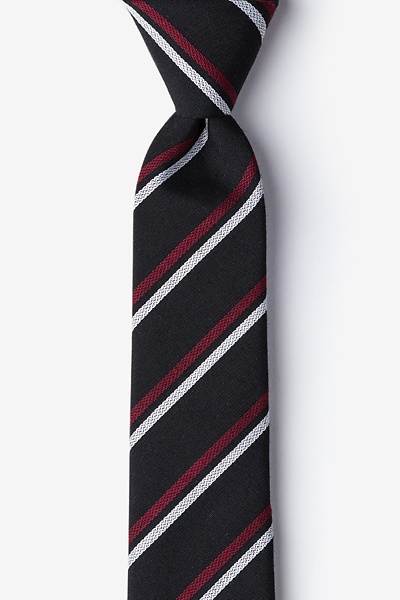 Black Cotton Beasley Skinny Tie