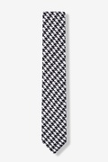 Black Blair Houndstooth Skinny Tie Photo (1)