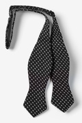 Black Criss Cross Diamond Tip Bow Tie Photo (1)