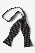Black Criss Cross Self-Tie Bow Tie Photo (1)