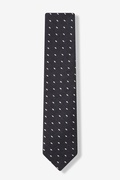 Black Dash Skinny Tie Photo (1)