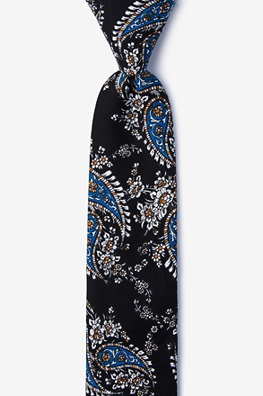 Brett Black Skinny Tie