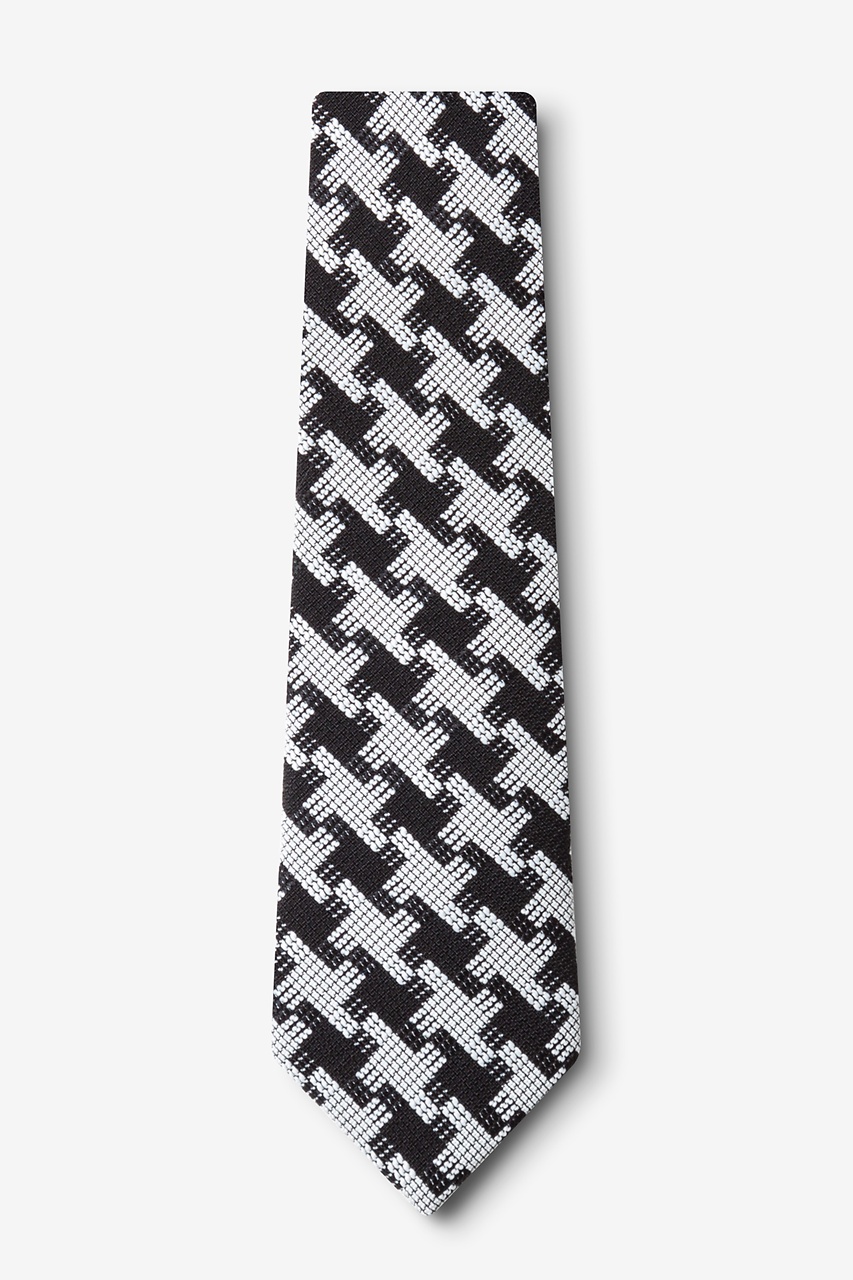 Black Cotton Buckeye Thick Extra Long Tie | Ties.com