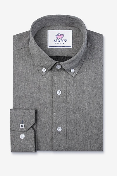 Black Cotton Caden Business Casual Shirt