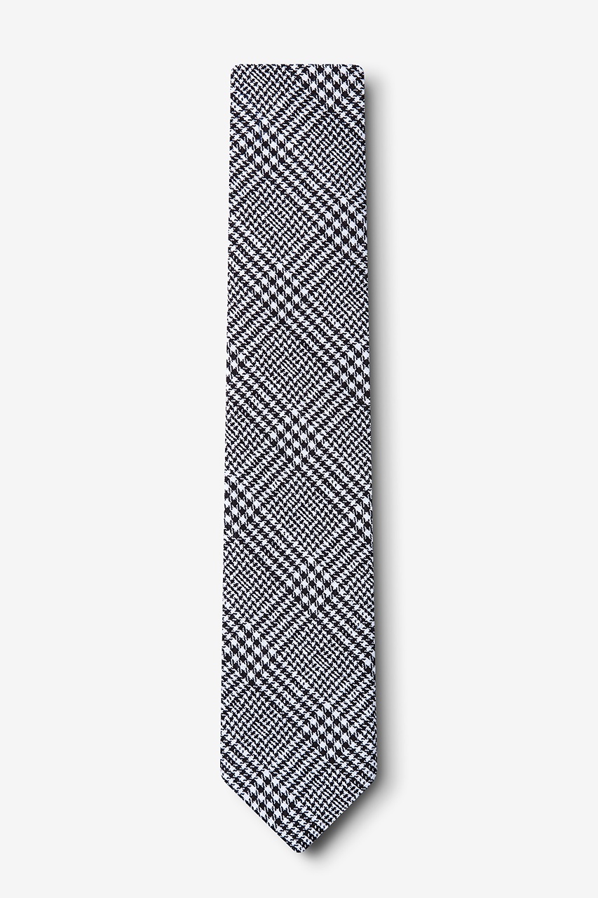 Black Cotton Cottonwood Skinny Tie | Ties.com