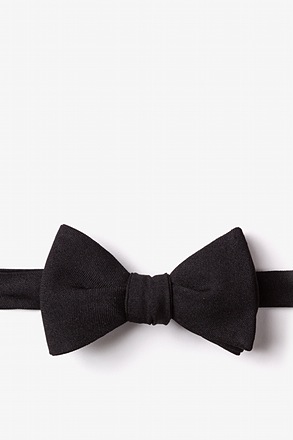 _Galveston Black Self-Tie Bow Tie_