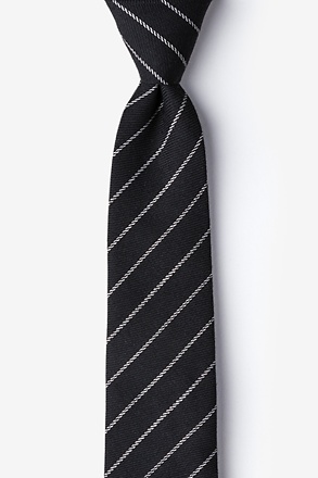 _Glenn Heights Black Skinny Tie_