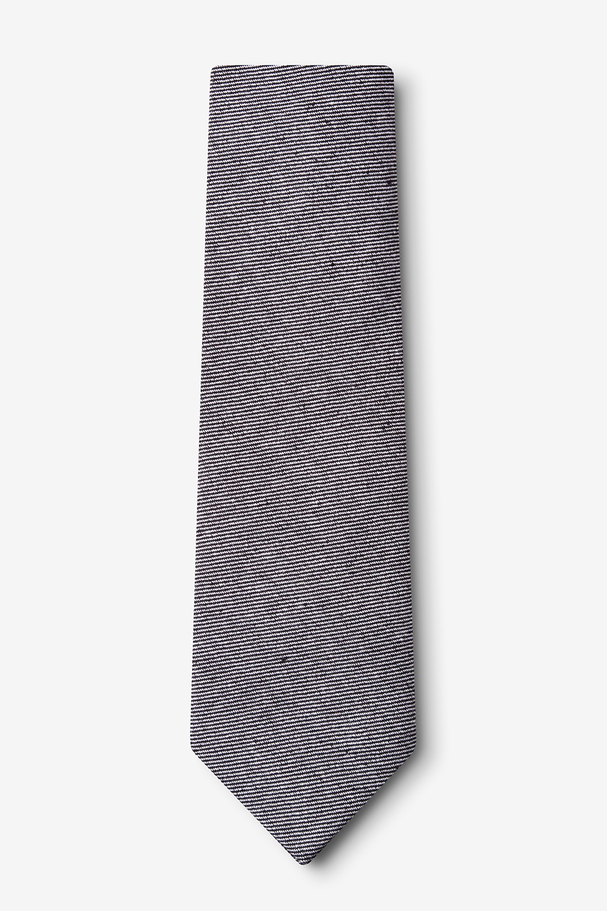 Black Cotton Hitchcock Extra Long Tie | Ties.com