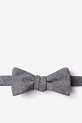 Hitchcock Black Skinny Bow Tie Photo (0)