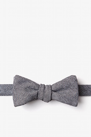 _Hitchcock Black Skinny Bow Tie_