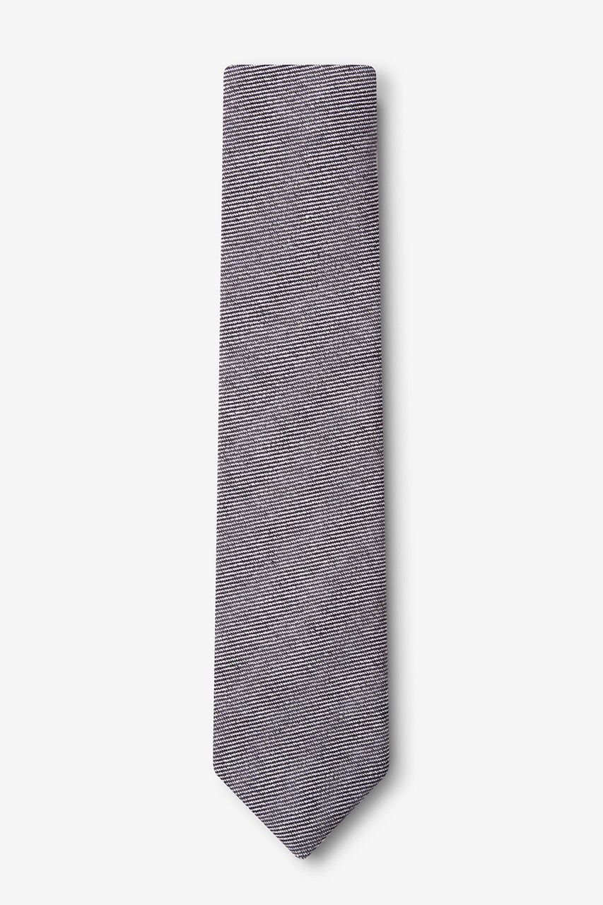 Black Cotton Hitchcock Skinny Tie | Ties.com