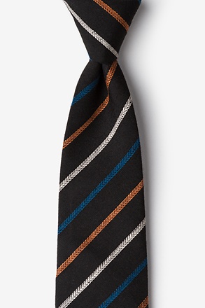 Houston Black Extra Long Tie