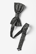 Huntington Polka Dots Black Pre-Tied Bow Tie Photo (1)