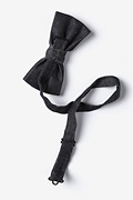 Intrigue Black Pre-Tied Bow Tie Photo (1)