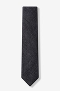 Intrigue Black Skinny Tie Photo (0)