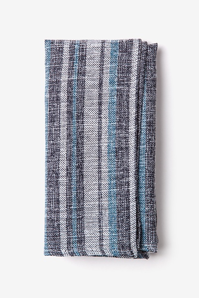 Black Cotton Katy Pocket Square