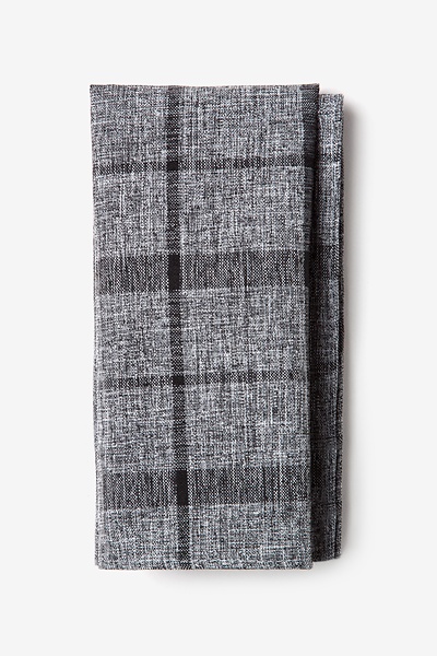 Black Cotton Kirkland Pocket Square