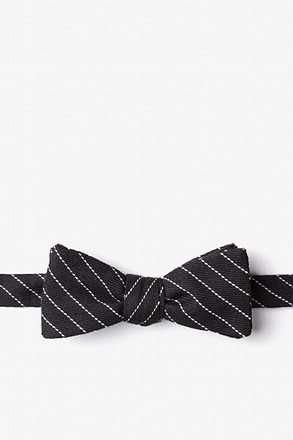 Lewisville Black Skinny Bow Tie