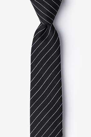 _Lewisville Black Skinny Tie_