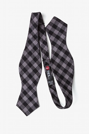 Green Cotton Pasco Diamond Tip Bow Tie