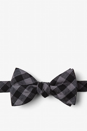 _Pasco Black Self-Tie Bow Tie_