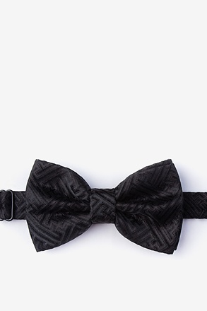Princeton Black Pre-Tied Bow Tie