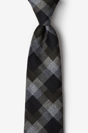 _Richland Black Extra Long Tie_