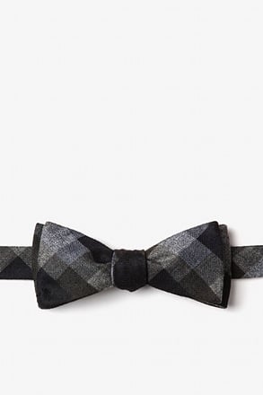 Richland Black Skinny Bow Tie