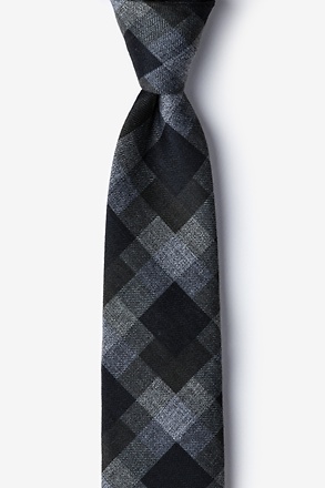 _Richland Black Skinny Tie_