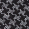 Black Cotton Tempe Extra Long Tie