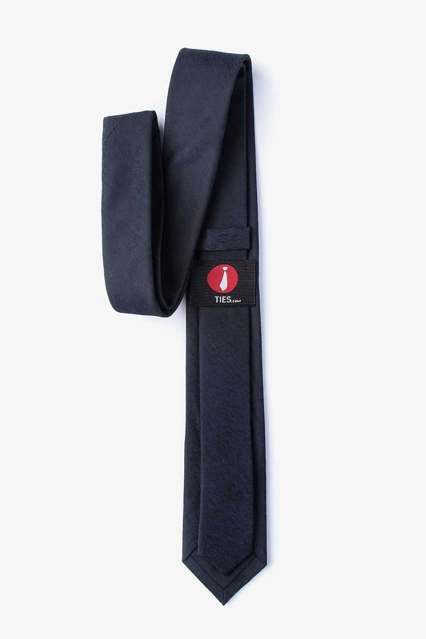 Black Cotton Tiffin Skinny Tie | Ties.com