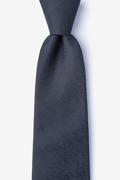 Black Cotton Tiffin Tie