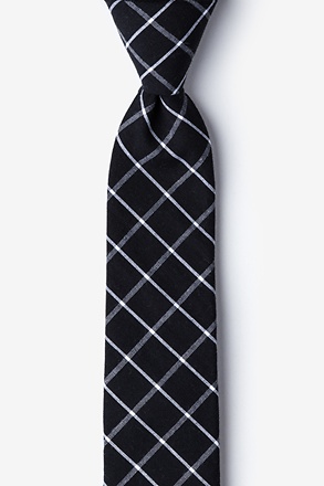 _Tucson Black Skinny Tie_