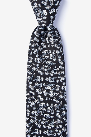 Welch Black Extra Long Tie