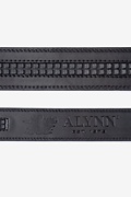 Classic Premium Leather Black Belt Strap Photo (1)