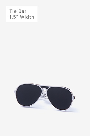 Aviator Sunglasses Black Tie Bar