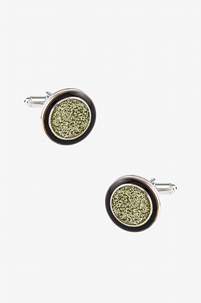 _Gold Dust Black Cufflinks_