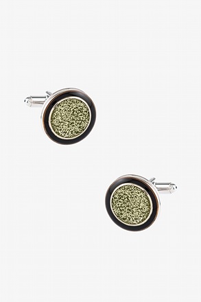 Gold Dust Black Cufflinks