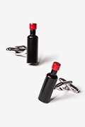 Wine Bottle Black Cufflinks Photo (0)