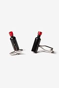 Wine Bottle Black Cufflinks Photo (1)