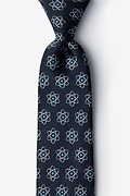 Atomic Nucleus Black Extra Long Tie Photo (0)