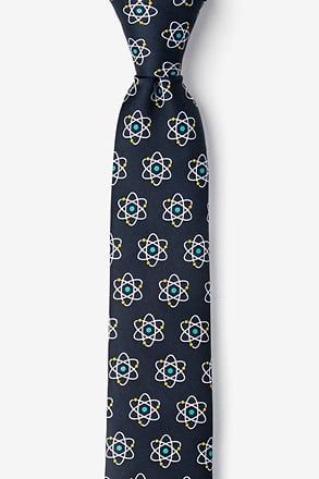 Atomic Nucleus Black Skinny Tie