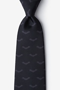 Bats Black Extra Long Tie Photo (0)