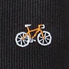 Black Microfiber Bicycles Tie